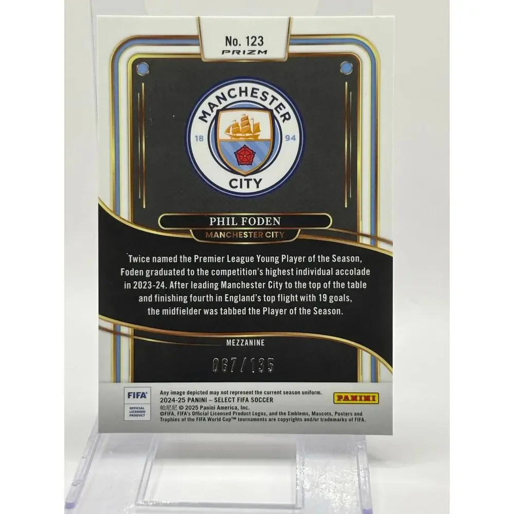 2024-25 Panini Select FIFA Phil Foden Mezzanine Camo Refractor 67/135 Man City